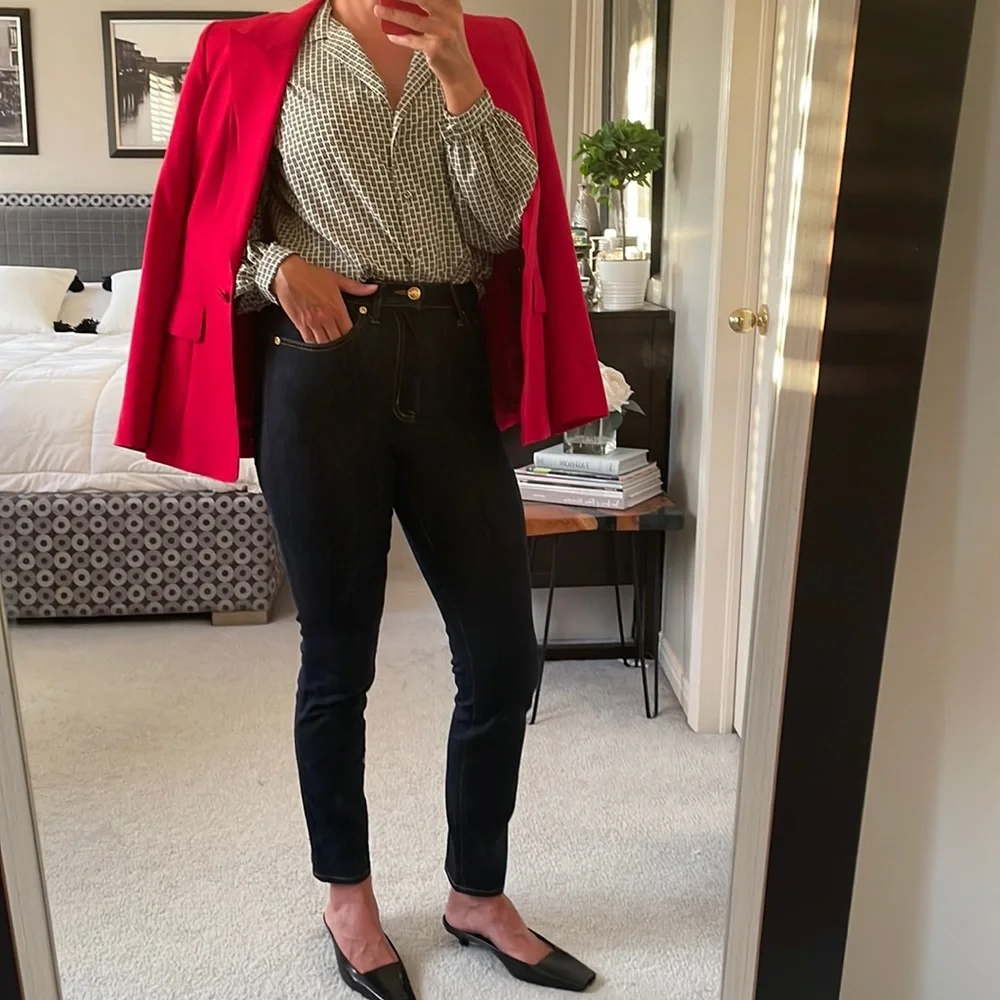 Tory Burch | Dark Denim | Classic Straight Ankle Jeans | NWOT condition - Picture 4 of 13